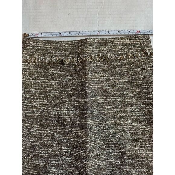 Zara Tweed Blazer and Mini Skirt Set in Gold Shimmer Size XS - Picture 8 of 14
